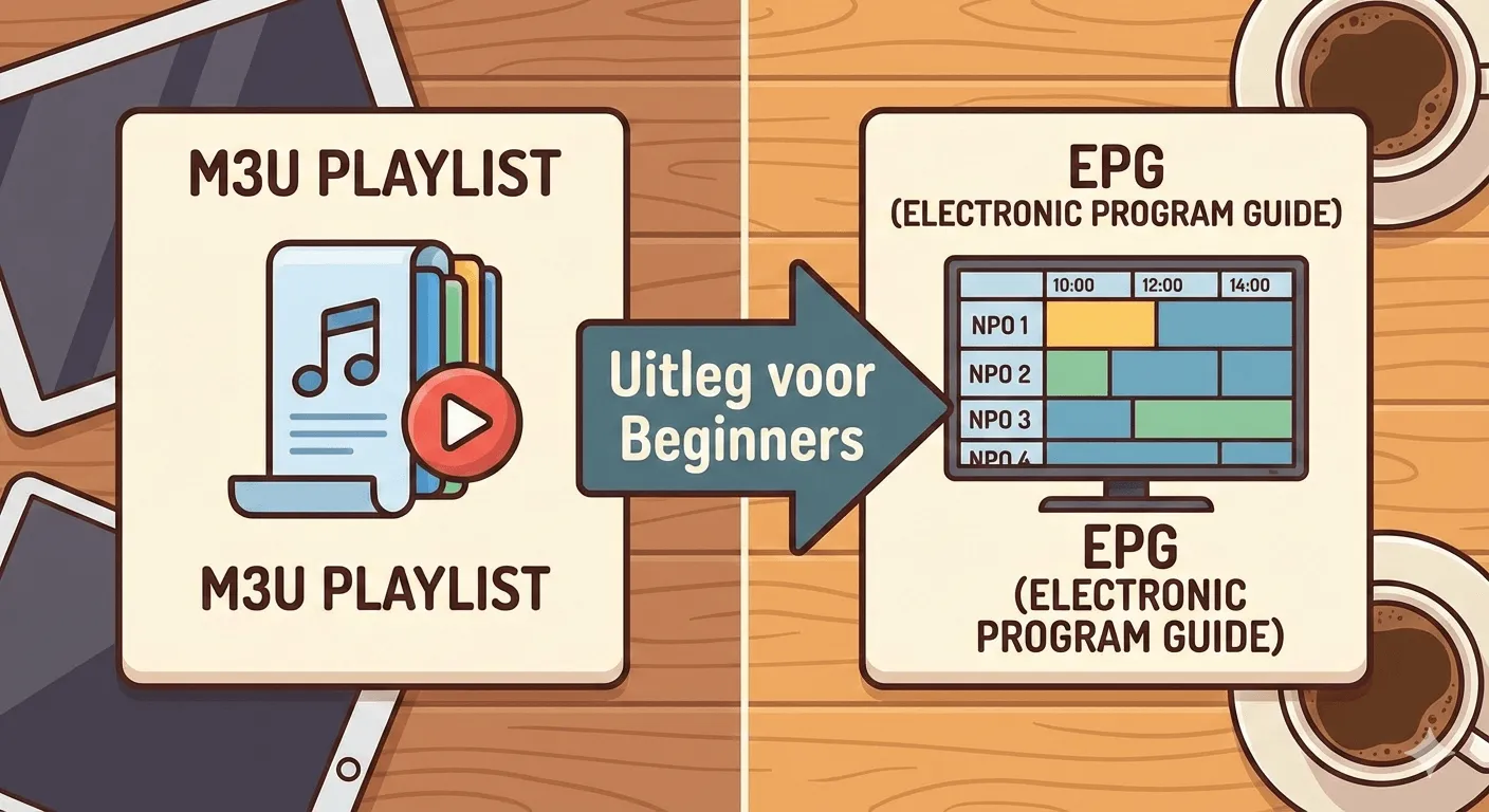 M3U playlist en EPG uitleg voor beginners - IPTVMax